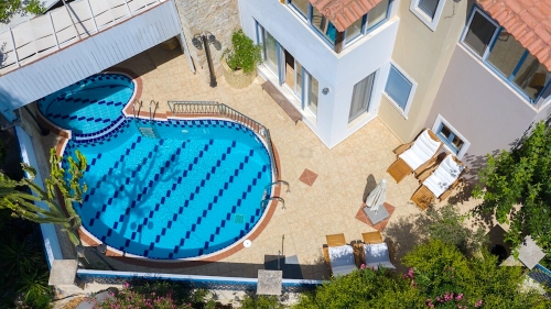 Luxury private villa with full comfort, pool and sea views in Loutra, at 10 km from Rethymno Crete