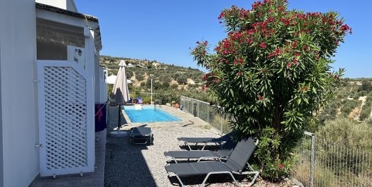 Bungalow with panoramic sea view in Agia Triada