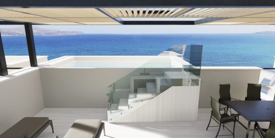 New Luxury Penthouse with Roof Terrace & Private Heated Pool with Panoramic Sea Views for Sale in Kalives Apokoronas