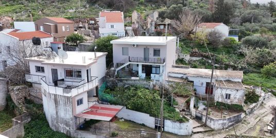 Detached house with two separate apartments with great views in Neo Chorio